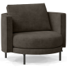 Buy Design Armchair - Velvet Upholstery - Nagar Taupe 60687 - in the UK